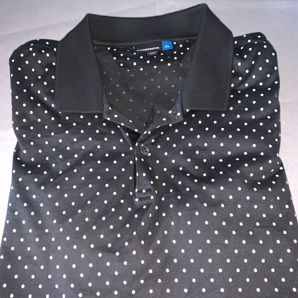 J. LINDEBERG Made in Italy Polka Dot POLO TShirt - Picture 2 of 11